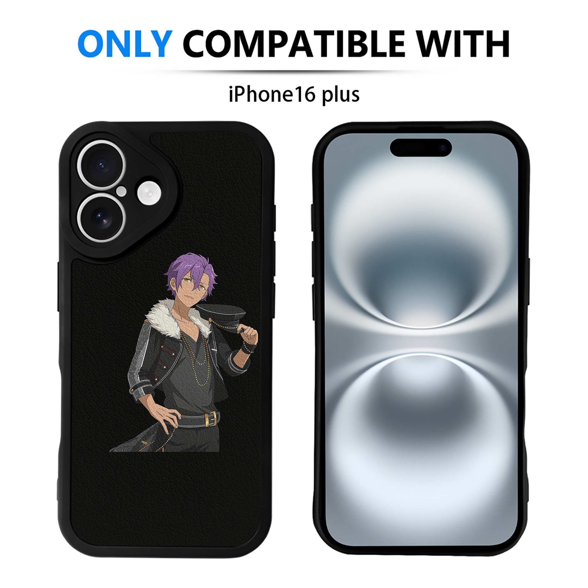 （画像用） あんさんぶるスターズ! Ensemble Stars 【iPhone 16シリーズ対応】シリコンスマホケース（レザー調） 材質：シリコン